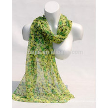 Moda feminina 100 algodão cachecol floral